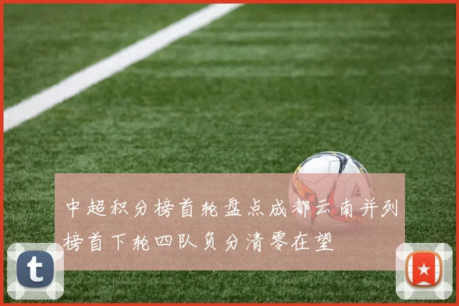 中超积分榜首轮盘点成都云南并列榜首下轮四队负分清零在望